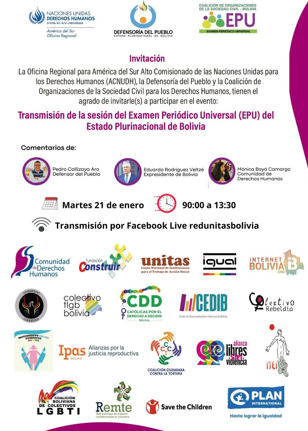 Invitación EPU 2025